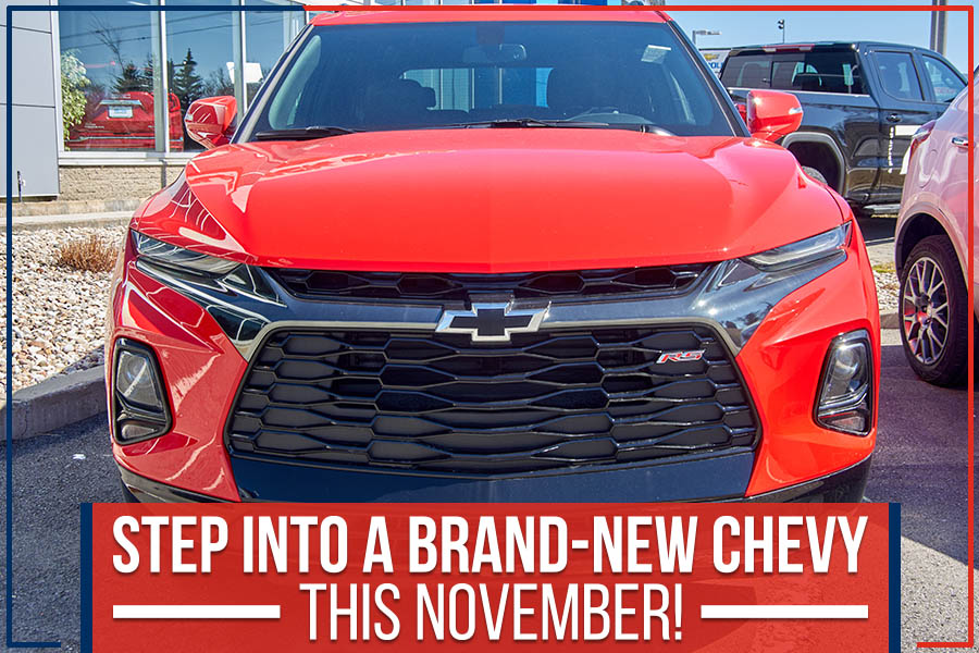 Step Into A Brand-New Chevy This November!