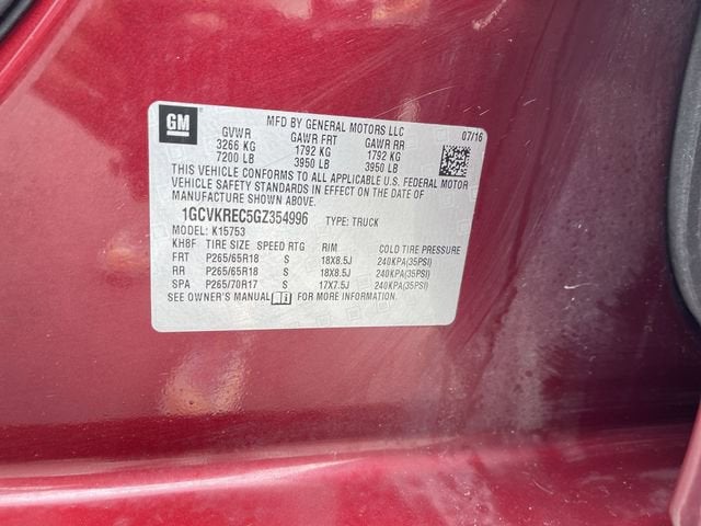 2016 Chevrolet Silverado 1500 LT
