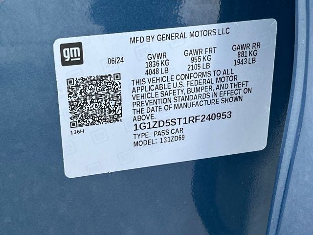 2024 Chevrolet Malibu FWD 1LT