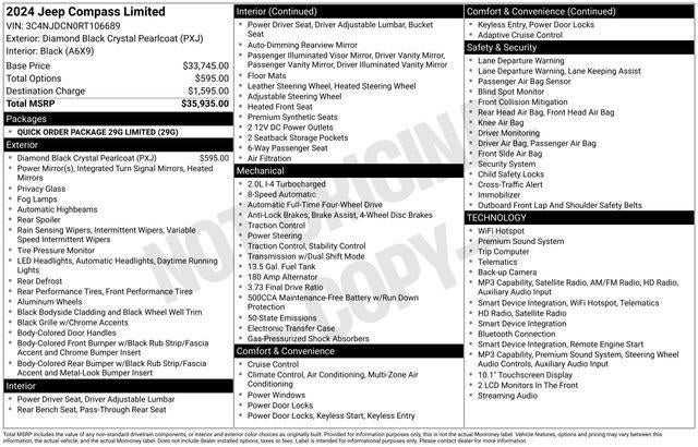 2024 Jeep Compass Limited 4x4