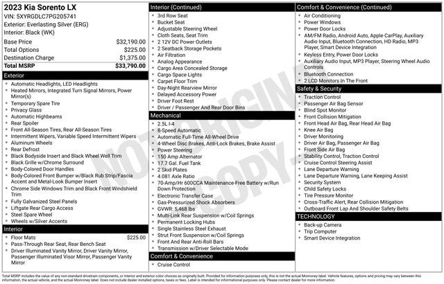 2023 Kia Sorento LX