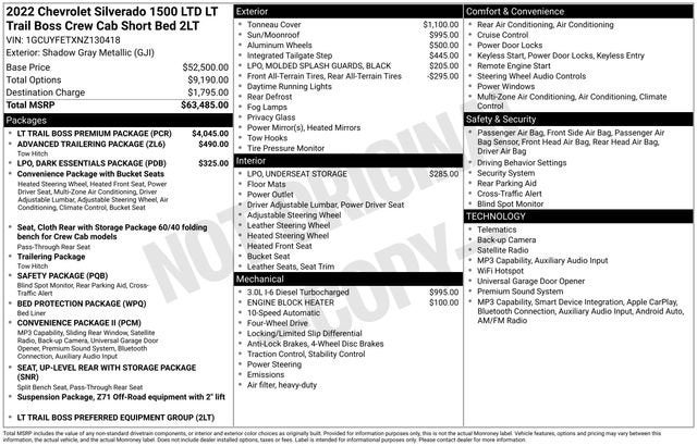 2022 Chevrolet Silverado 1500 Limited LT Trail Boss - Photo 36