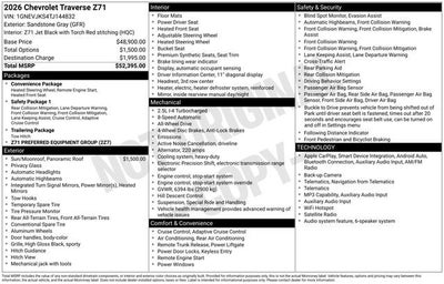 2026 Chevrolet Traverse AWD Z71