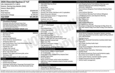 2026 Chevrolet Equinox FWD LT