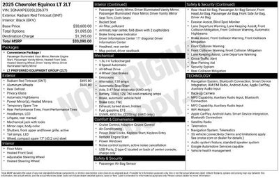 2025 Chevrolet Equinox AWD LT