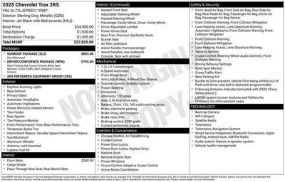 2025 Chevrolet Trax 2RS