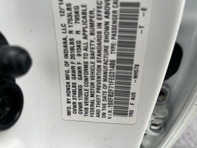 2015 Honda Civic SE