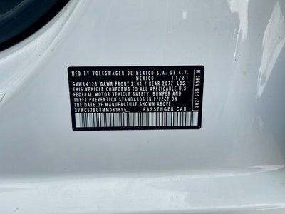 2021 Volkswagen Jetta 1.4T SE
