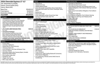 2026 Chevrolet Equinox LT