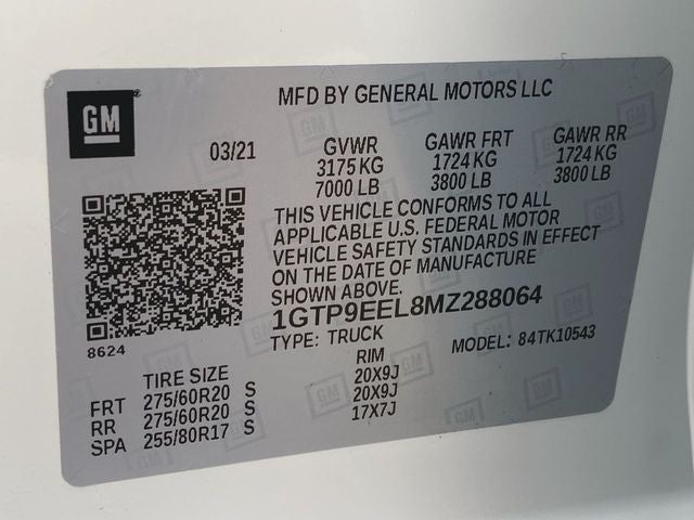 2021 GMC Sierra 1500 AT4