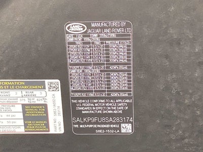 2025 Land Rover Range Rover SE