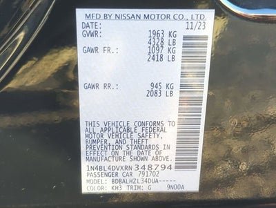 2024 Nissan Altima SV FWD