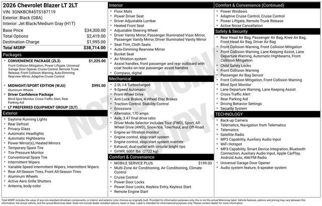 2026 Chevrolet Blazer 2LT