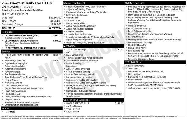 2026 Chevrolet Trailblazer LS - Photo 25