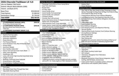 2026 Chevrolet Trailblazer LS