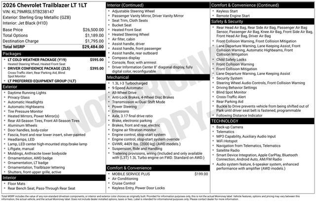 2026 Chevrolet Trailblazer LT - Photo 25