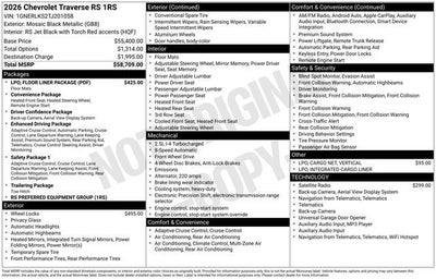 2026 Chevrolet Traverse RS