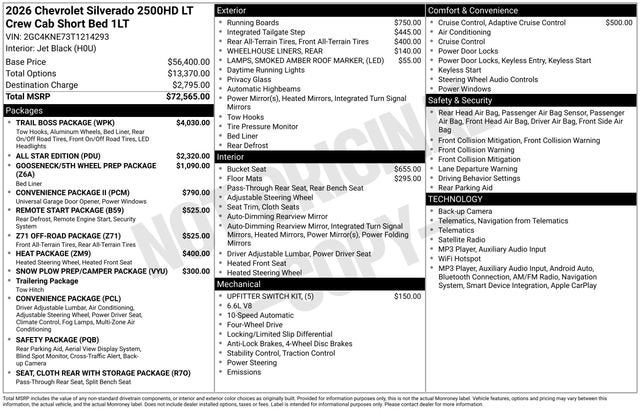 2026 Chevrolet Silverado 2500 HD LT