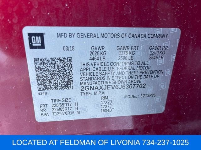 2018 Chevrolet Equinox LT