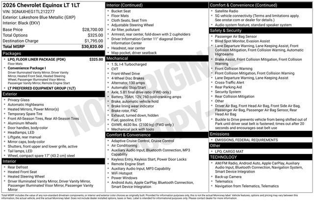 2026 Chevrolet Equinox LT