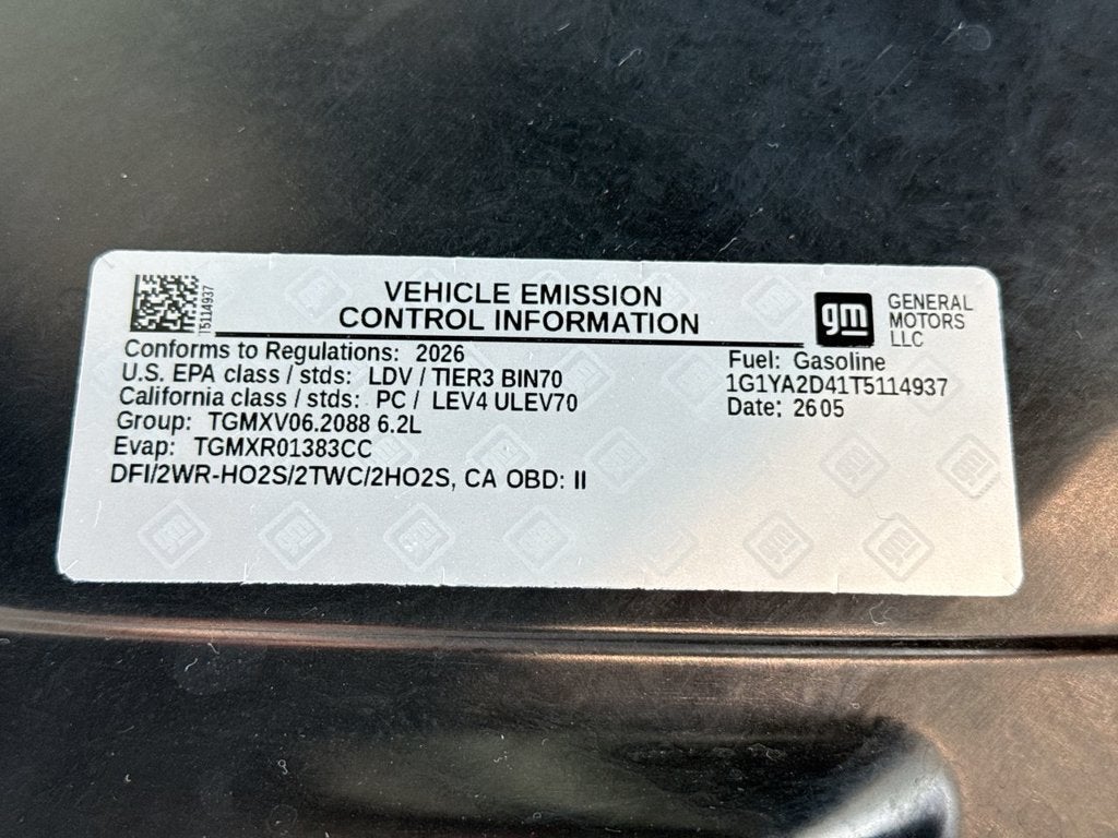 2026 Chevrolet Corvette Stingray 1LT