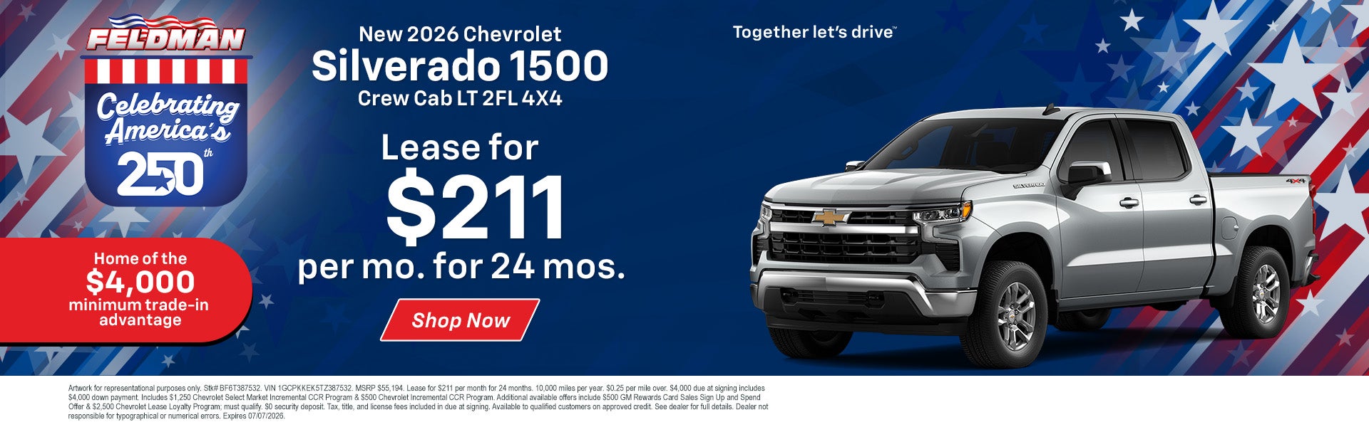 Silverado 1500 LT Lease Offer