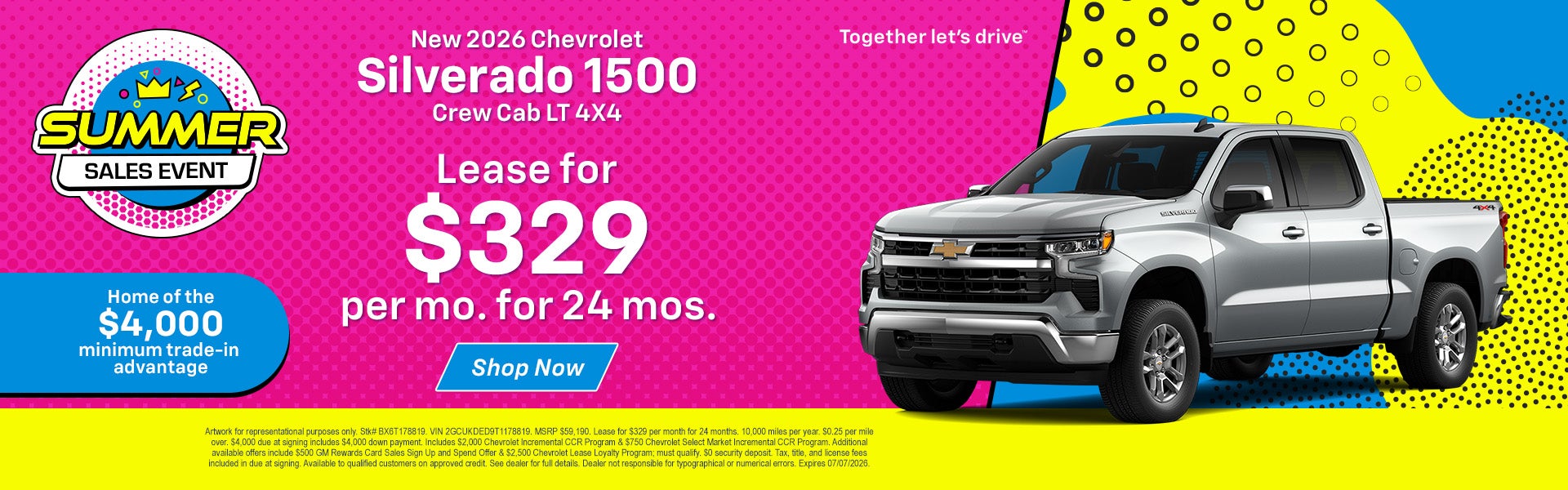 Silverado 1500 LT Lease Offer