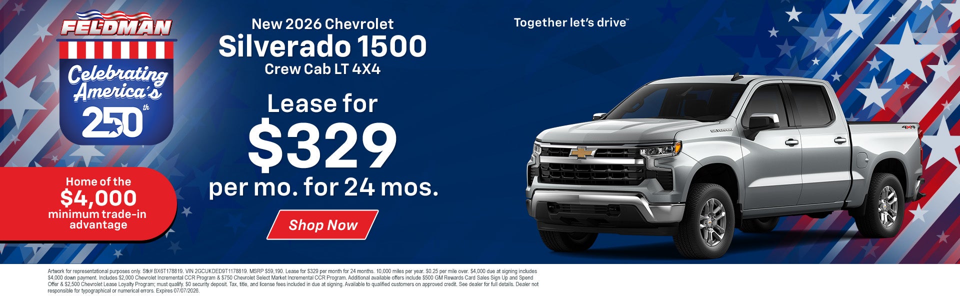 Silverado 1500 LT Lease Offer