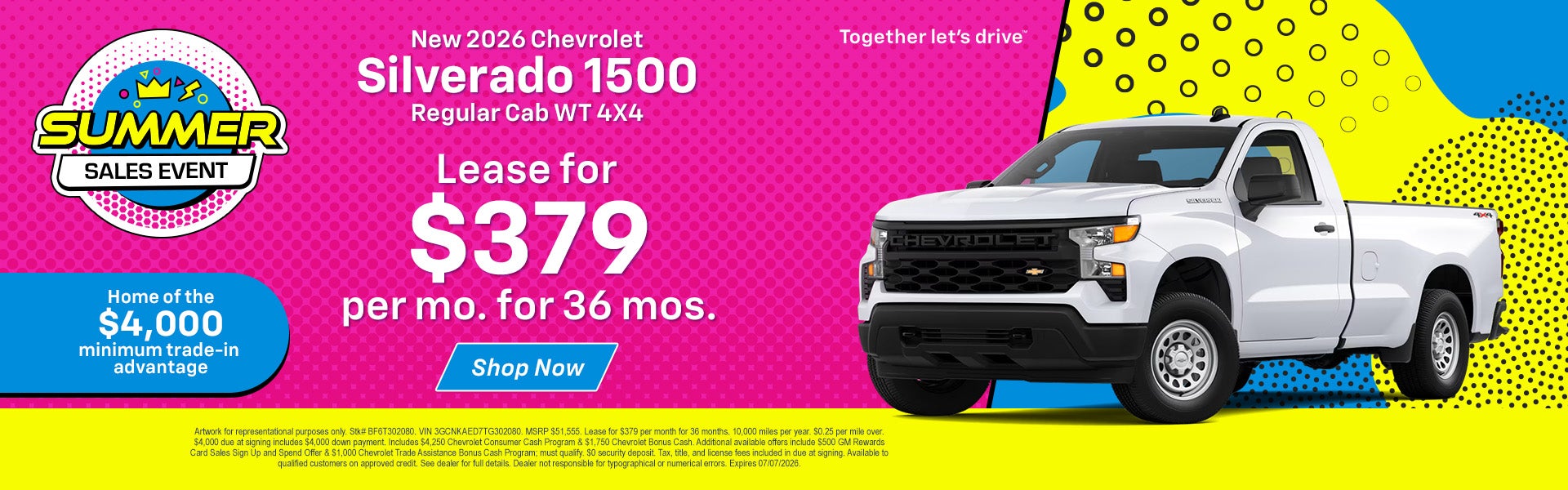 Silverado 1500 WT Lease Offer