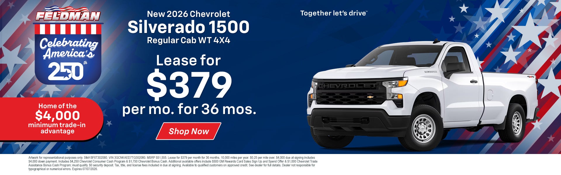 Silverado 1500 WT Lease Offer