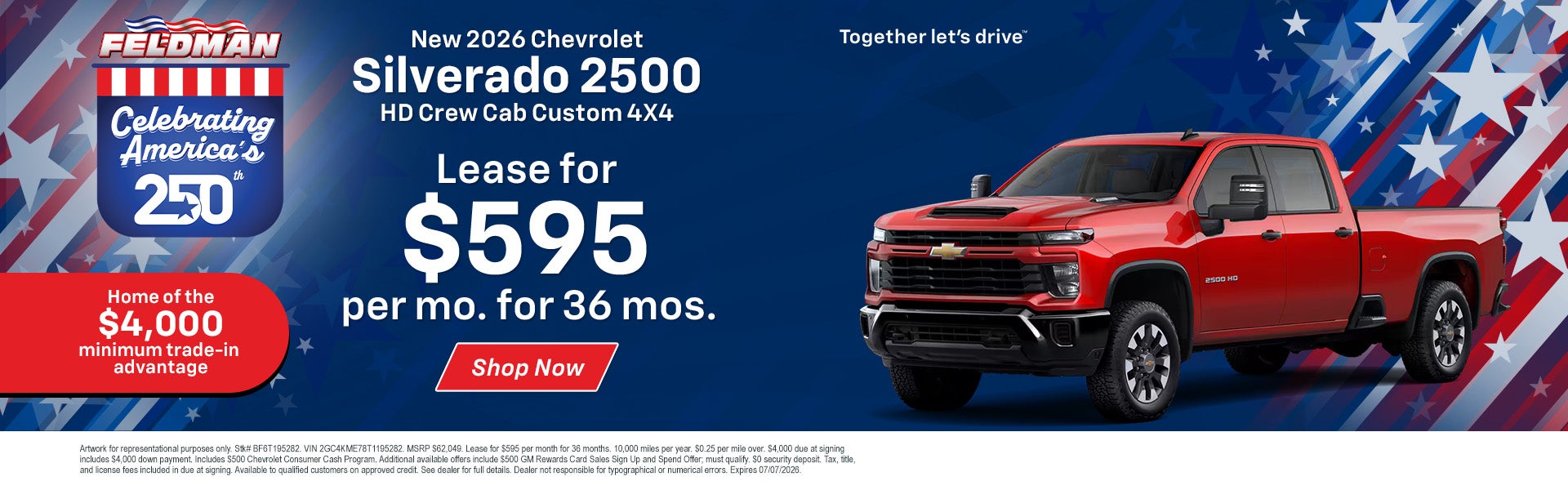 Silverado 2500 Lease Offer