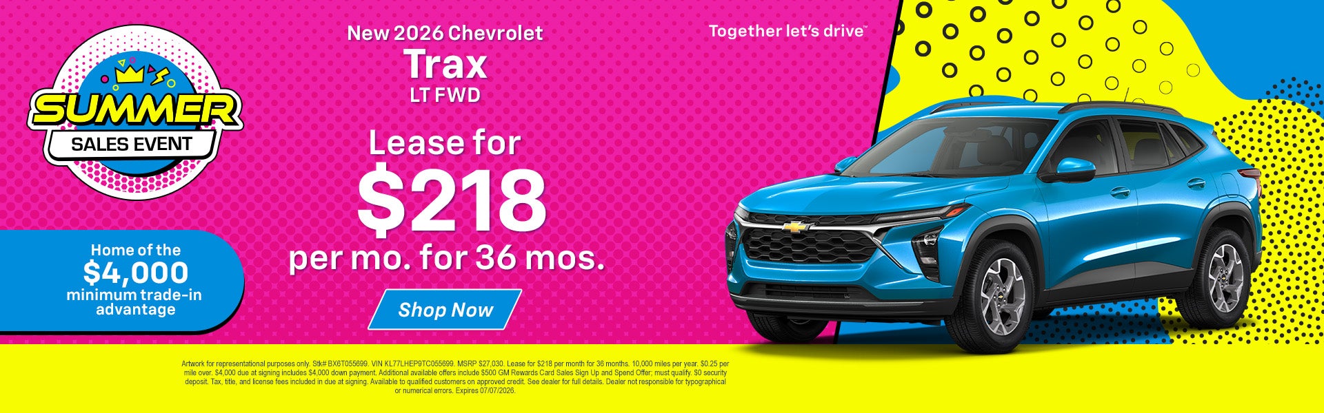 Trax LT Lease Offer