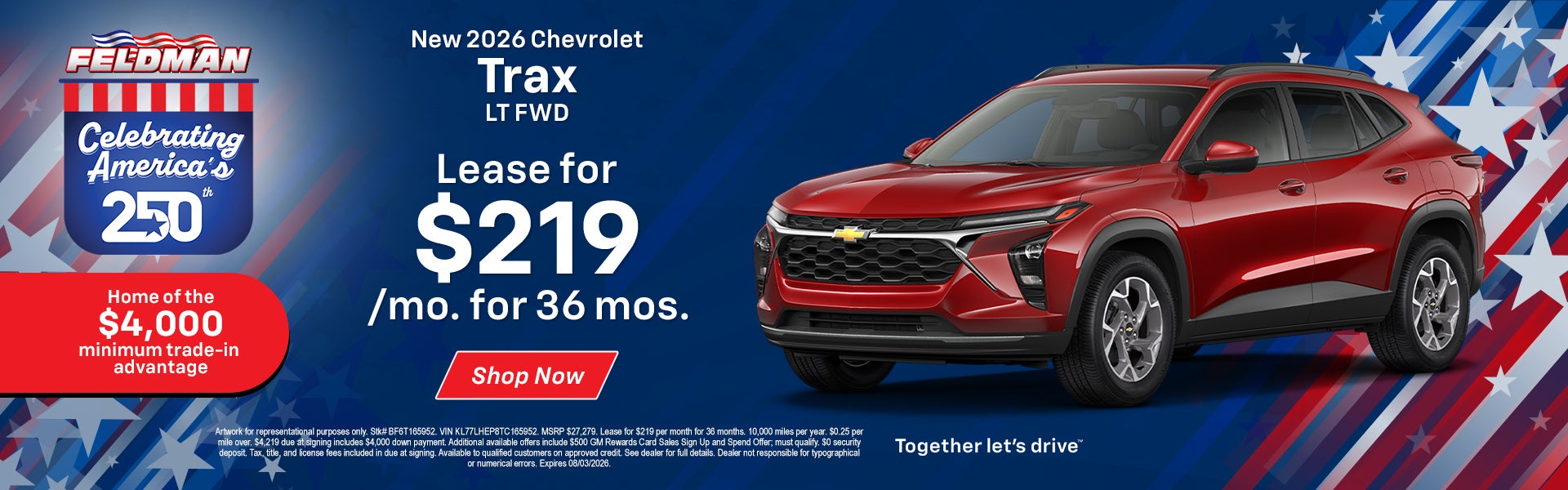 Chevy Trax lease deal