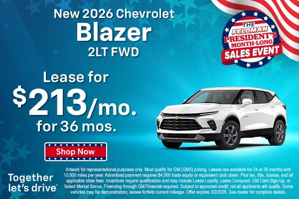 New 2026 Chevy Blazer 2LT