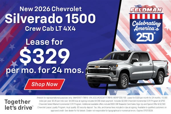 Silverado 1500 LT Lease Offer