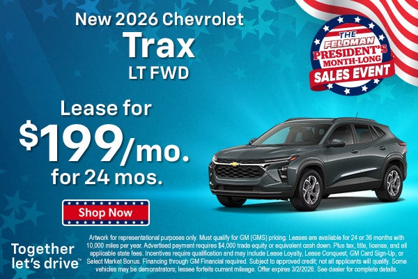 New 2026 Chevy Trax LT