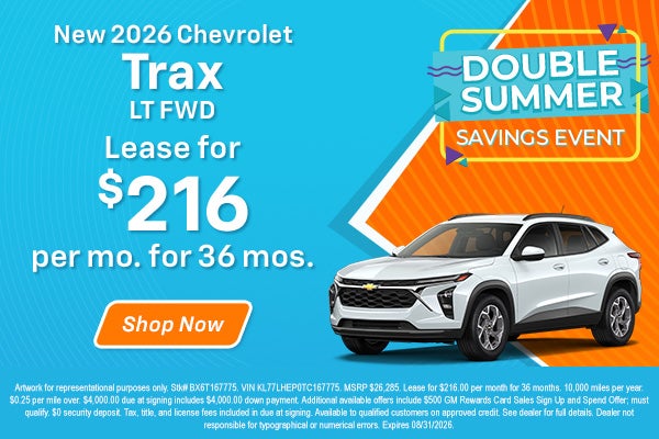 New 2026 Chevy Trax LT